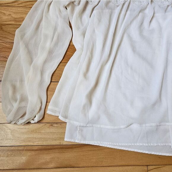 Abercrombie and Fitch white lace blouse - Picture 9 of 10